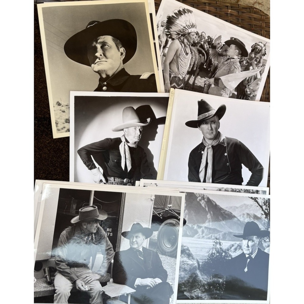 Original Vtg TIM MCCOY Movie Publicity Stills Press Photos Western Whirlwind LOT - Picture 6 of 6